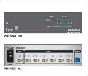 EXTRON DA6 HD 4K PLUS HDMI Amplifier - HDMI2HDMI