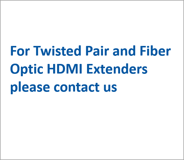DTP and Fiber Optic DMI Extenders – HDMI2HDMI